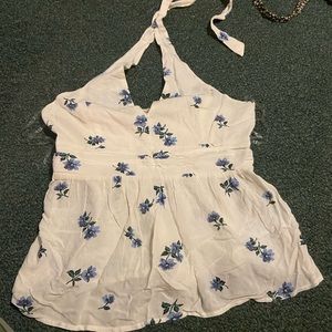 American eagle floral halter top